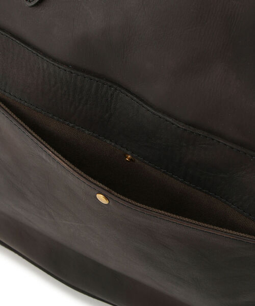 vasco(ヴァスコ)の「VASCO/ヴァスコ/LEATHER NELSON 2WAY BAG/レザー ネルソン 2ウェイ バッグ(ショルダーバッグ・メンズ・ブラック・FREE)」の7枚目の写真