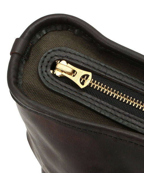 vasco(ヴァスコ)の「VASCO/ヴァスコ/LEATHER NELSON 2WAY BAG/レザー ネルソン 2ウェイ バッグ(ショルダーバッグ・メンズ・ブラック・FREE)」の8枚目の写真