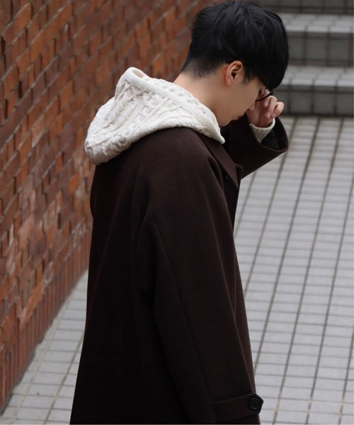 INTER FACTORY（インターファクトリー）の「【WEARISTA 風早ゆうた - リラックス フィッシャーマン ニット プルオーバー / ケーブル アランセーター フード付き　made in INTER FACTORY】（パーカー・メンズ・アイボリー・MEDIUM/LARGE）」の12枚目の写真