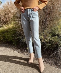 esutoreja エストレジャ　デニム　M 新品 esutoreja 「esutoreja」 デニムパンツ M ピンク レディース