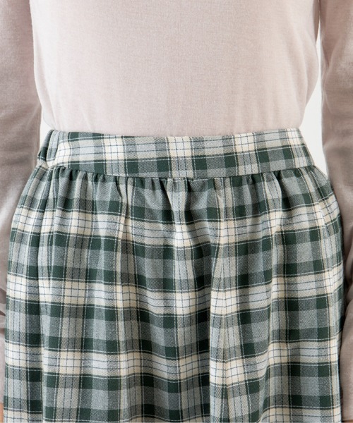 ANGIE(アンジー)の「ハイウエストチェック柄マーメイドロングスカート(スカート・レディース・ブラック系その他/グリーン系その他/ホワイト系その他・FREE)」の7枚目の写真