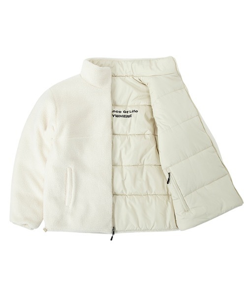 crump（クランプ）の「【crump 】リバーシブルフリースパディングジャンパー（ダウンジャケット/コート・レディース・ブラック/アイボリー・MEDIUM/LARGE）」の21枚目の写真