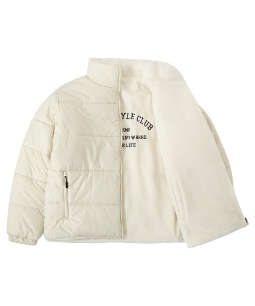 crump（クランプ）の「【crump 】リバーシブルフリースパディングジャンパー（ダウンジャケット/コート・レディース・ブラック/アイボリー・MEDIUM/LARGE）」の15枚目の写真