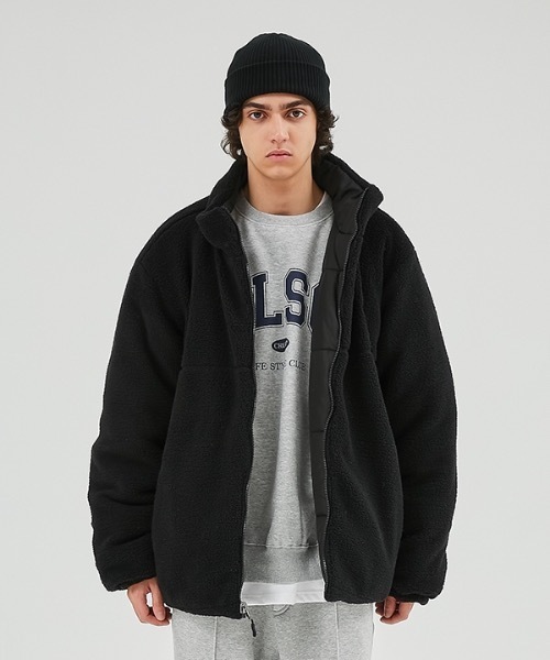 crump（クランプ）の「【crump 】リバーシブルフリースパディングジャンパー（ダウンジャケット/コート・レディース・ブラック/アイボリー・MEDIUM/LARGE）」の7枚目の写真