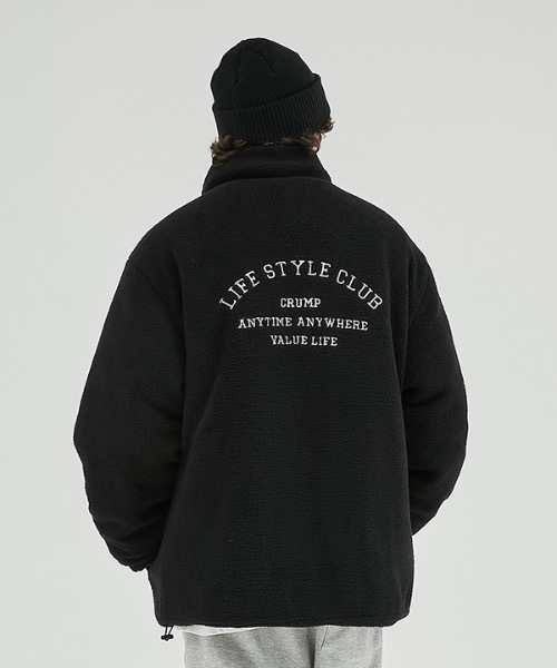 crump（クランプ）の「【crump 】リバーシブルフリースパディングジャンパー（ダウンジャケット/コート・レディース・ブラック/アイボリー・MEDIUM/LARGE）」の10枚目の写真