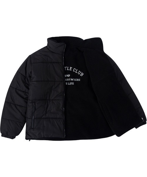 crump（クランプ）の「【crump 】リバーシブルフリースパディングジャンパー（ダウンジャケット/コート・レディース・ブラック/アイボリー・MEDIUM/LARGE）」の18枚目の写真