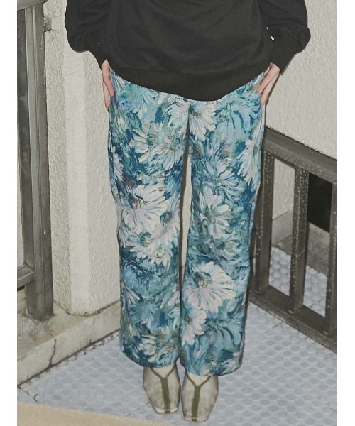 merry jenny（メリージェニー）の「floralジャガードパンツ（その他パンツ・レディース・ブルー/イエロー・SMALL/MEDIUM）」の8枚目の写真