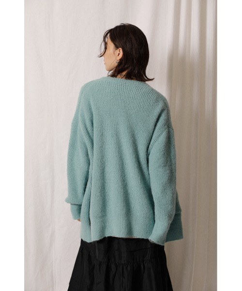 crie conforto（クリーコンフォルト）の「フラッフィーニットカーデ（カーディガン/ボレロ・レディース・ブラウン/ミント/ライトピンク/ライトイエロー・SMALL/MEDIUM）」の22枚目の写真