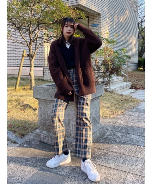 crie conforto（クリーコンフォルト）の「フラッフィーニットカーデ（カーディガン/ボレロ・レディース・ブラウン/ミント/ライトピンク/ライトイエロー・SMALL/MEDIUM）」の10枚目の写真