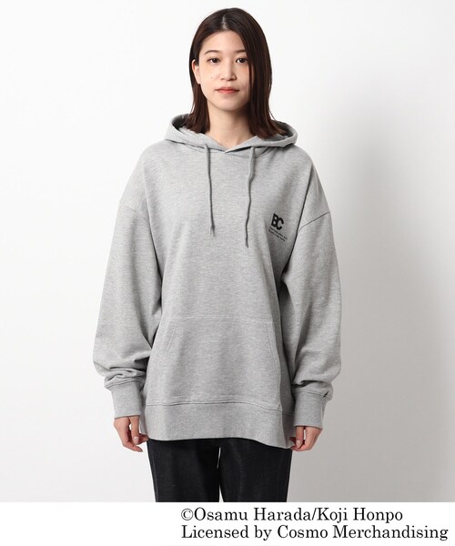 OSAMU GOODS（オサムグッズ）の「◆OSAMU GOODS/オサムグッズ コラボ バックプリント 裏毛フーディー（パーカー・レディース・グレー/ベージュ/アイボリー・99）」の18枚目の写真