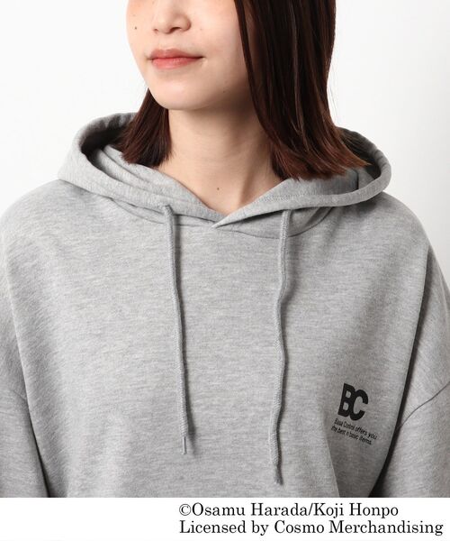 OSAMU GOODS（オサムグッズ）の「◆OSAMU GOODS/オサムグッズ コラボ バックプリント 裏毛フーディー（パーカー・レディース・グレー/ベージュ/アイボリー・99）」の12枚目の写真