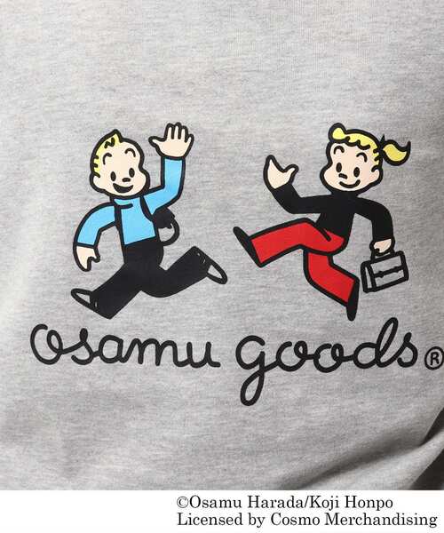 OSAMU GOODS（オサムグッズ）の「◆OSAMU GOODS/オサムグッズ コラボ バックプリント 裏毛フーディー（パーカー・レディース・グレー/ベージュ/アイボリー・99）」の6枚目の写真