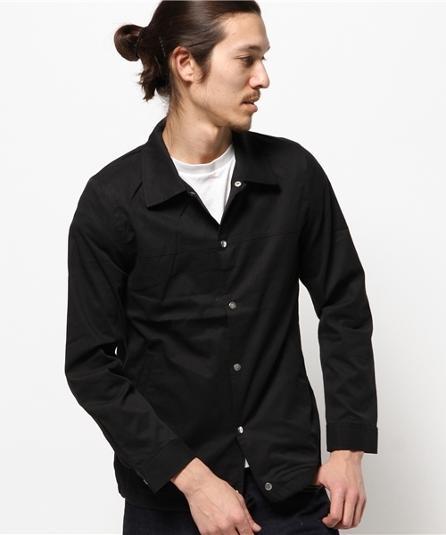 WEGO（ウィゴー）の「WEGO/コーチジャケット（ナイロンジャケット・メンズ・ホワイト/ブラック・LARGE/MEDIUM）」の2枚目の写真