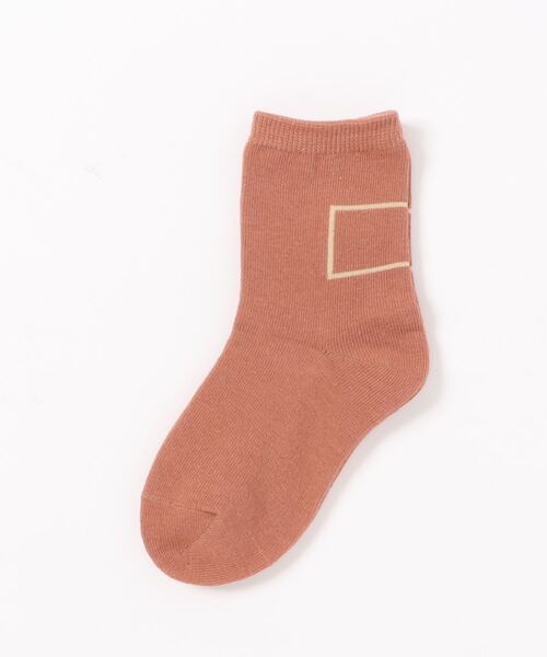 LOWRYS FARM（ローリーズファーム）の「シカクガラソックス　260795（ソックス/靴下・キッズ・グレー/オレンジ/グリーン/アイボリー・MEDIUM/LARGE）」の8枚目の写真