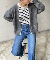 パールニットカーディガン