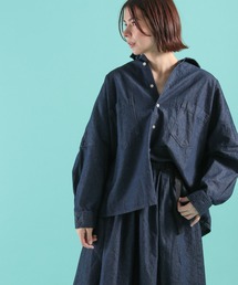niko and... | [niko and ...JEANS 2022SS]ドロップビッグデニムシャツ(シャツ/ブラウス)