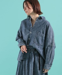 niko and... | [niko and ...JEANS 2022SS]ドロップビッグデニムシャツ(シャツ/ブラウス)