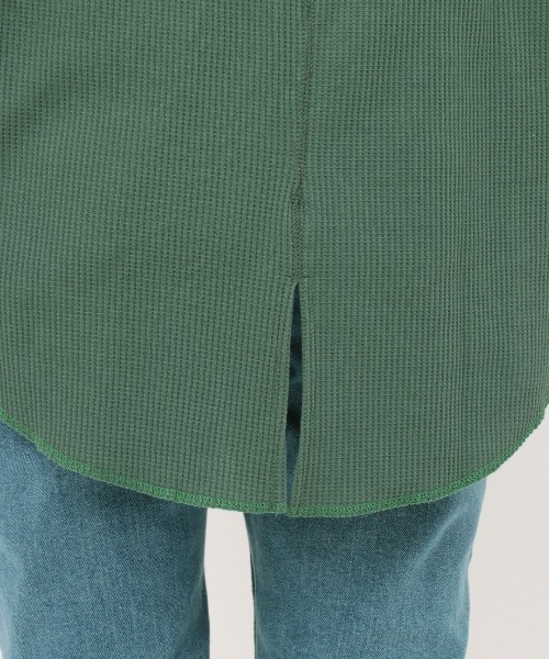 チチカカ（チチカカ）の「吸汗速乾ワッフルチュニックプルオーバー（Tシャツ/カットソー・レディース・グリーン/イエロー/アイボリー・FREE）」の14枚目の写真