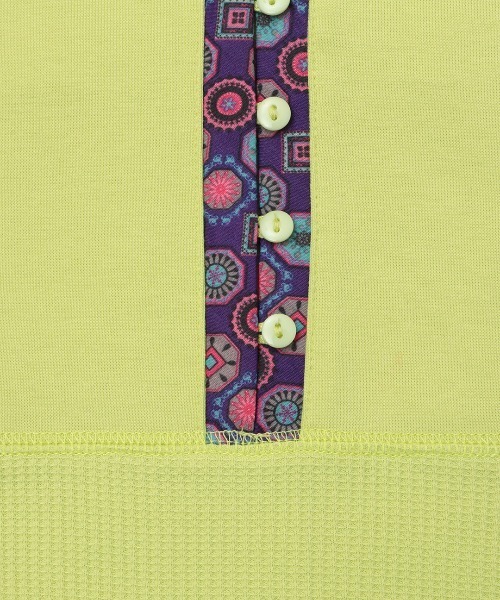 チチカカ（チチカカ）の「吸汗速乾ワッフルチュニックプルオーバー（Tシャツ/カットソー・レディース・グリーン/イエロー/アイボリー・FREE）」の16枚目の写真