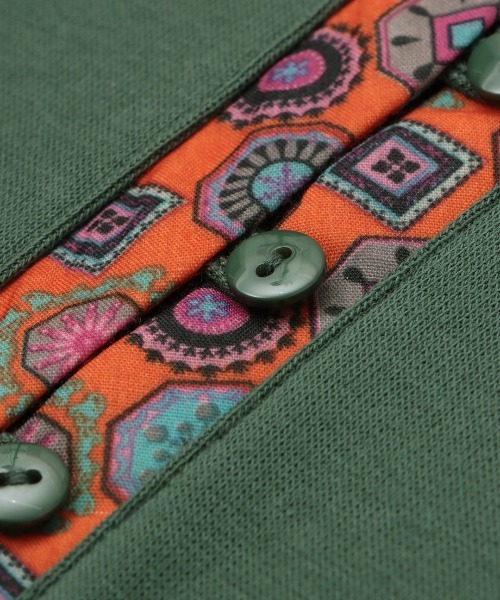 チチカカ（チチカカ）の「吸汗速乾ワッフルチュニックプルオーバー（Tシャツ/カットソー・レディース・グリーン/イエロー/アイボリー・FREE）」の18枚目の写真