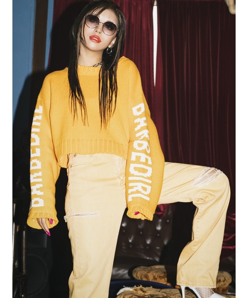 EGOIST(エゴイスト)の「EGストレートデニムパンツIII(デニムパンツ・レディース・ベージュ/オレンジ・SS/M/S)」の9枚目の写真