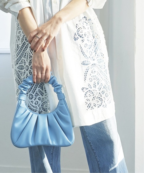 plage（プラージュ）の「【JW PEI/ジェイダブリューペイ】GABBI バッグ◆（ハンドバッグ・レディース・ブラック/サックスブルー・FREE）」の6枚目の写真