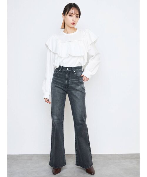 CALNAMUR（カルナムール）の「フリルシャツ（シャツ/ブラウス・レディース・ホワイト/ブラック・FREE）」の19枚目の写真