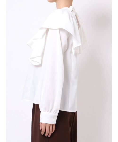 CALNAMUR（カルナムール）の「フリルシャツ（シャツ/ブラウス・レディース・ホワイト/ブラック・FREE）」の11枚目の写真