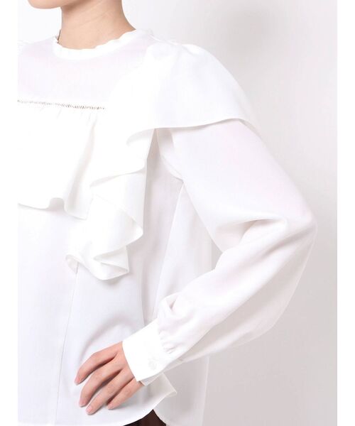CALNAMUR（カルナムール）の「フリルシャツ（シャツ/ブラウス・レディース・ホワイト/ブラック・FREE）」の17枚目の写真