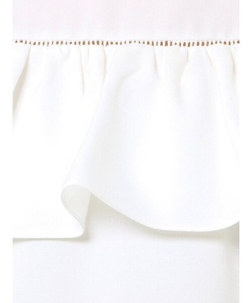 CALNAMUR（カルナムール）の「フリルシャツ（シャツ/ブラウス・レディース・ホワイト/ブラック・FREE）」の8枚目の写真