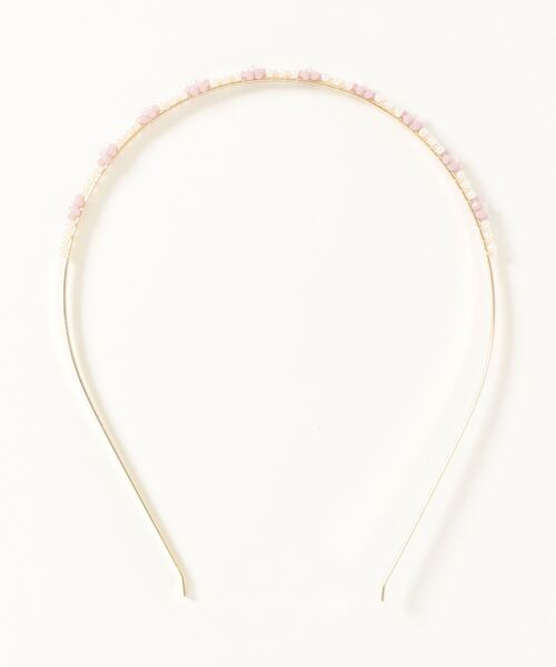 MAJESTIC LEGON（マジェスティックレゴン）の「レトロビーズカチューシャ（カチューシャ・レディース・ブラック系その他/パープル系その他2・FREE）」の2枚目の写真