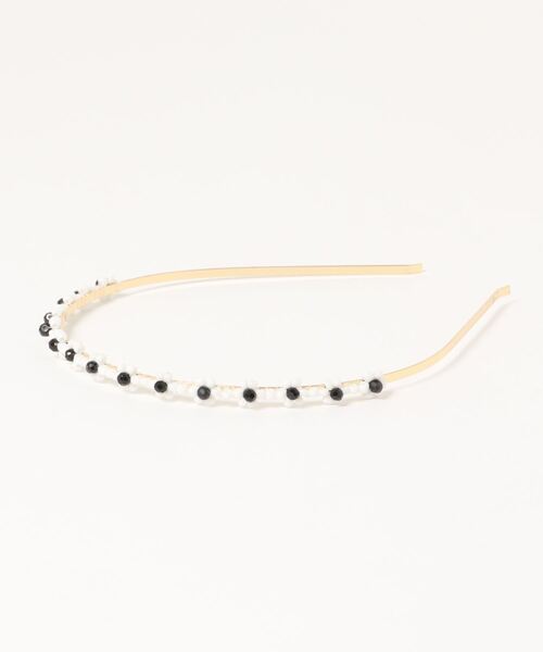 MAJESTIC LEGON（マジェスティックレゴン）の「レトロビーズカチューシャ（カチューシャ・レディース・ブラック系その他/パープル系その他2・FREE）」の4枚目の写真