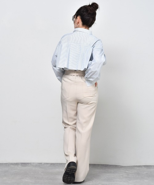 ems excite(エムズエキサイト)の「リボンフレアパンツ(その他パンツ・レディース・アイボリー/ブラック系その他/グリーン/ブラウン系その他/ブラック・FREE)」の9枚目の写真