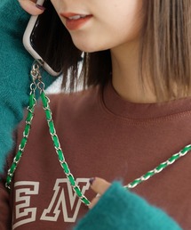 ZAKKA-BOX（ザッカボックス）の「【NOVE-22-1】リアルレザースマホチェーンストラップ（スマホグッズ）」