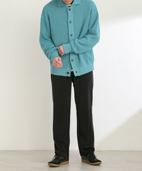 SENSE OF PLACE by URBAN RESEARCH(センスオブプレイスバイアーバンリサーチ)の「『ユニセックス』ワッフルニットカーディガン(カーディガン/ボレロ・メンズ・ライトベージュ/ライトブルー/グリーン・MEDIUM/LARGE)」の18枚目の写真