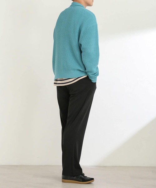 SENSE OF PLACE by URBAN RESEARCH(センスオブプレイスバイアーバンリサーチ)の「『ユニセックス』ワッフルニットカーディガン(カーディガン/ボレロ・メンズ・ライトベージュ/ライトブルー/グリーン・MEDIUM/LARGE)」の19枚目の写真