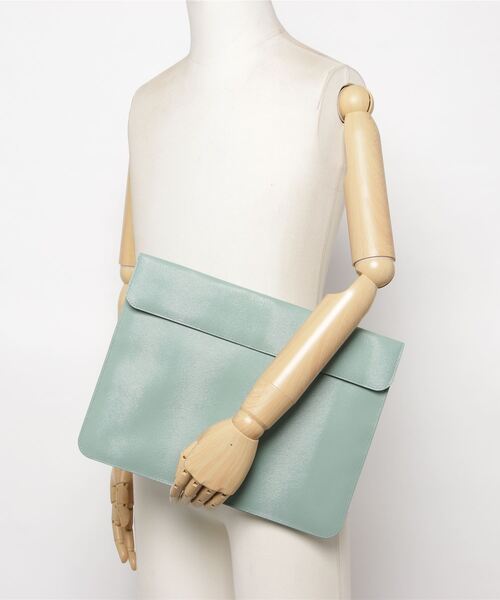 PR01.（ピーアールワン）の「CALDO TOKYOJAPAN MINKDOCUMENTCASE（PC・タブレットケース・メンズ・グレー/ミント/ブラック・FREE）」の7枚目の写真