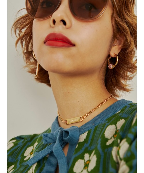 PAMEO POSE(パメオポーズ)の「Taurus Plate Choker(ネックレス・レディース・シルバー/ゴールド・FREE)」の14枚目の写真