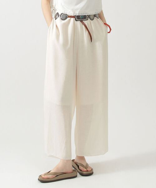 BEAMS BOY(ビームスボーイ)の「maturely / Military Crepe Pants(その他パンツ・レディース・ブラック/ナチュラル・1/0)」の1枚目の写真