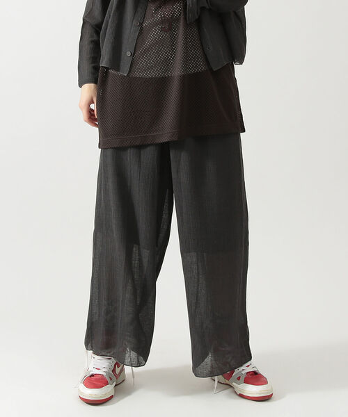 BEAMS BOY(ビームスボーイ)の「maturely / Military Crepe Pants(その他パンツ・レディース・ブラック/ナチュラル・1/0)」の2枚目の写真