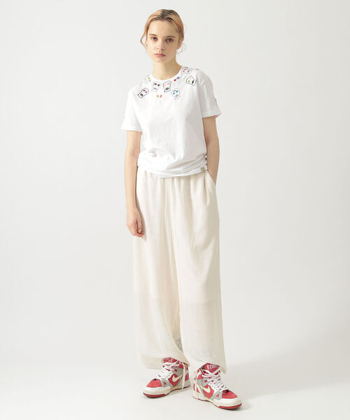 BEAMS BOY(ビームスボーイ)の「maturely / Military Crepe Pants(その他パンツ・レディース・ブラック/ナチュラル・1/0)」の4枚目の写真