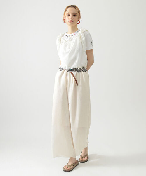 BEAMS BOY(ビームスボーイ)の「maturely / Military Crepe Pants(その他パンツ・レディース・ブラック/ナチュラル・1/0)」の5枚目の写真