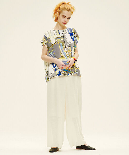 BEAMS BOY(ビームスボーイ)の「maturely / Military Crepe Pants(その他パンツ・レディース・ブラック/ナチュラル・1/0)」の6枚目の写真