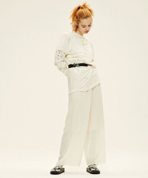 BEAMS BOY(ビームスボーイ)の「maturely / Military Crepe Pants(その他パンツ・レディース・ブラック/ナチュラル・1/0)」の7枚目の写真