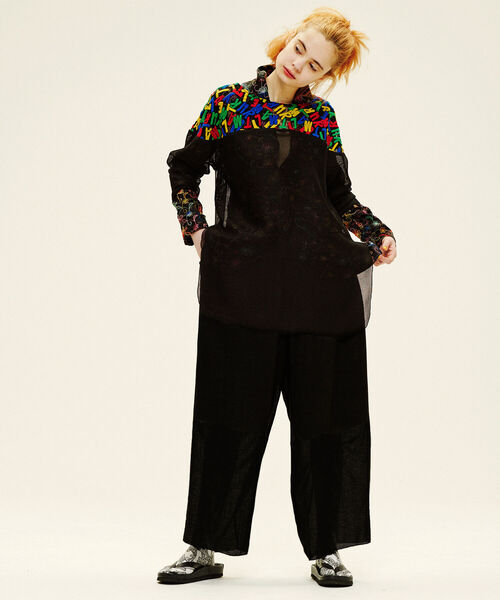 BEAMS BOY(ビームスボーイ)の「maturely / Military Crepe Pants(その他パンツ・レディース・ブラック/ナチュラル・1/0)」の10枚目の写真