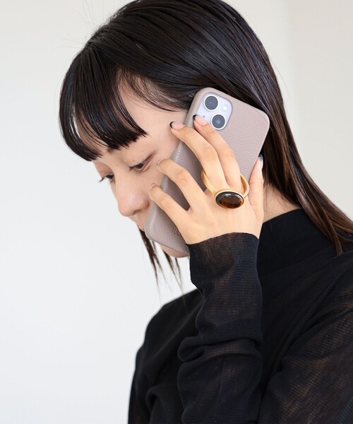 Ray BEAMS(レイビームス)の「【WEB限定】Hashibami / iPhone13 カバーリング付きケース ストーン(スマホケース/カバー・レディース・チャコールグレー/オレンジ/ブラウン系その他5/グレー/シルバー/ワイン/レッド系その他/グリーン系その他・ONE SIZE)」の12枚目の写真