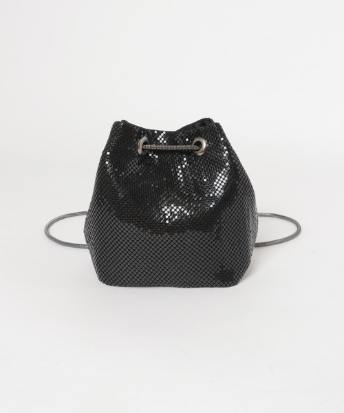 URBAN RESEARCH ROSSO（アーバンリサーチロッソ）の「メタルメッシュバッグ（ショルダーバッグ・レディース・ブラック/シルバー・FREE）」の4枚目の写真