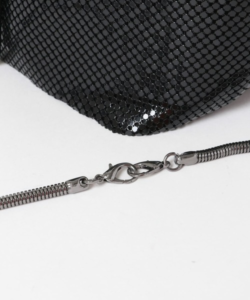 URBAN RESEARCH ROSSO（アーバンリサーチロッソ）の「メタルメッシュバッグ（ショルダーバッグ・レディース・ブラック/シルバー・FREE）」の8枚目の写真