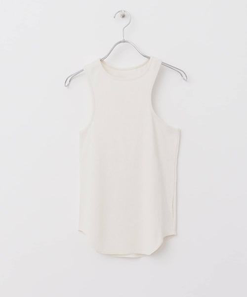 KBF（ケイビーエフ）の「アシメタンクトップ（タンクトップ・レディース・チャコールグレー/アイボリー/ベージュ・ONE）」の7枚目の写真