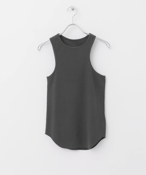 KBF（ケイビーエフ）の「アシメタンクトップ（タンクトップ・レディース・チャコールグレー/アイボリー/ベージュ・ONE）」の8枚目の写真